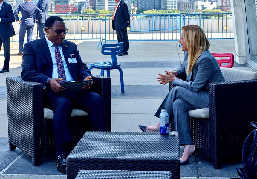 UNGA, il Presidente Meloni incontra il Presidente del Malawi – www.governo.it