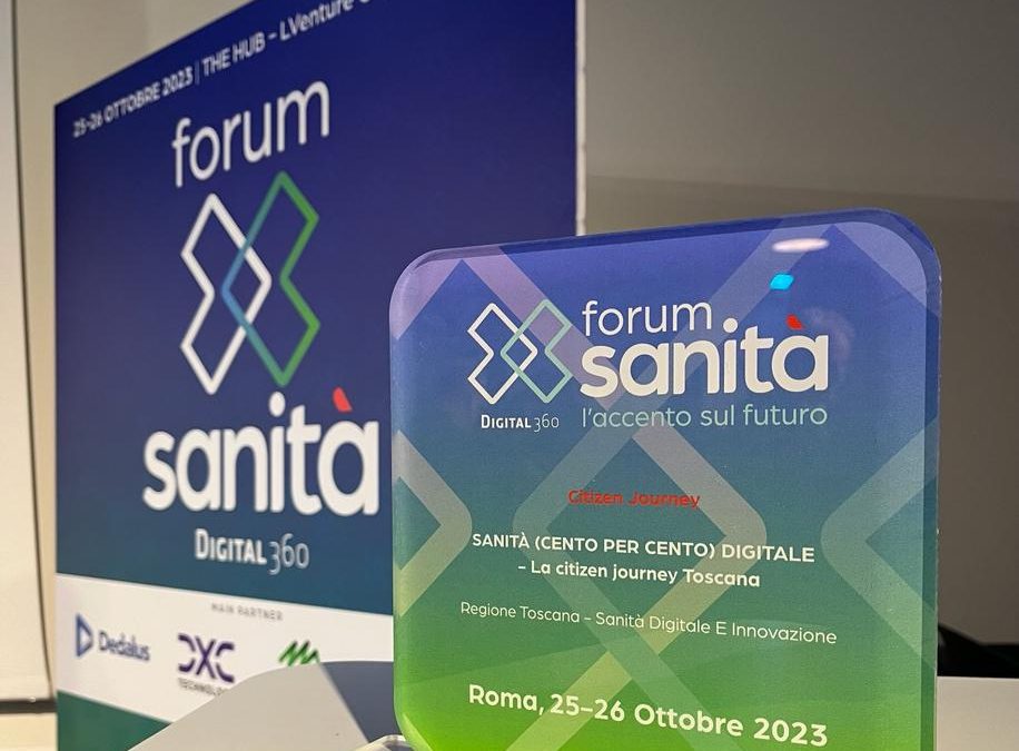 Sanità cento per cento digitale premiata a Roma al Forum Sanità 2023 
						 – www.toscana-notizie.it