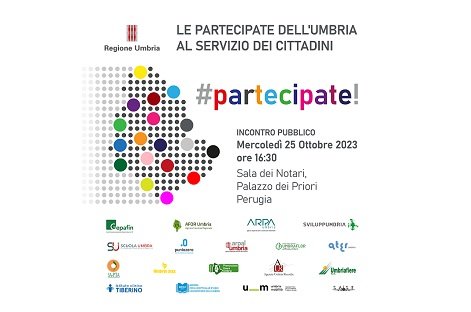 incontro pubblico su “le partecipate dell’Umbria al servizio dei cittadini”, domani 25 ottobre a perugia – www.regione.umbria.it