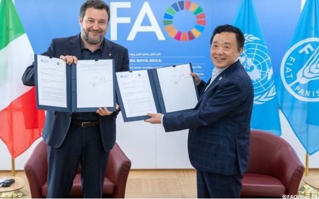 Infrastrutture, protocollo d’intesa Mit-Fao | mit – www.mit.gov.it