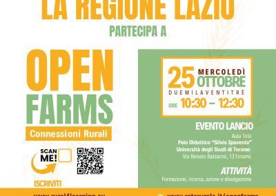 Al via il progetto Open Farms – Connessioni Rurali – www.lazioeuropa.it