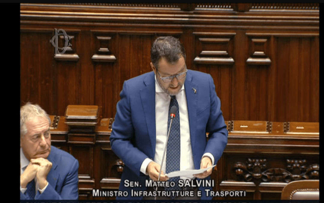 Il ministro Salvini al question time alla Camera dei Deputati – www.mit.gov.it