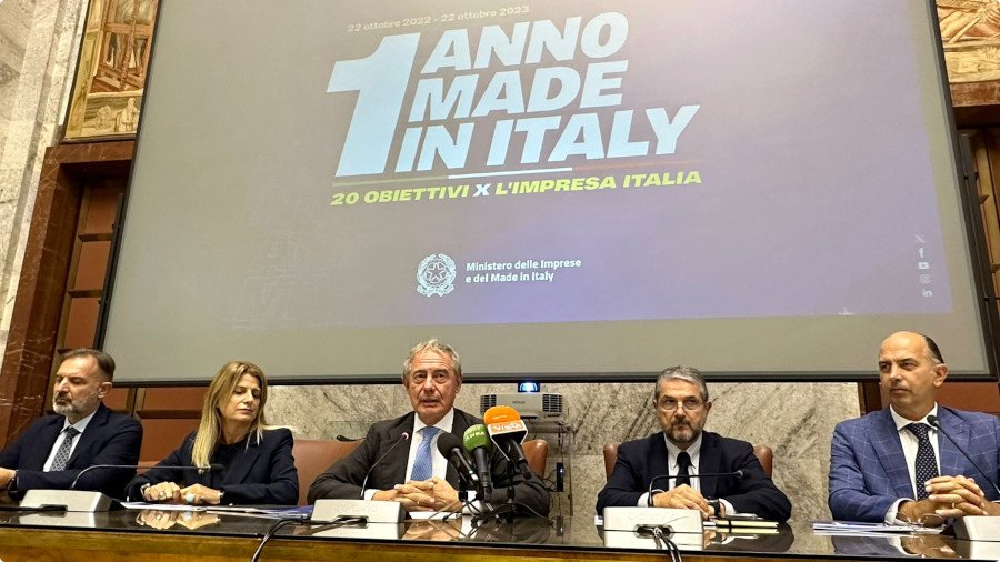 Conferenza stampa “1 anno – Made in Italy” – www.mimit.gov.it