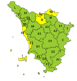 Perturbazione in transito, codice giallo per pioggia, vento e mareggiate  
						 – www.toscana-notizie.it