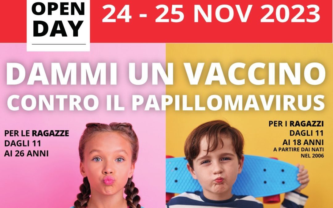 Papilloma virus,  due giorni per vaccinarsi: il 24 e 25 novembre 
						 – www.toscana-notizie.it