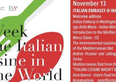 Settimana della cucina italiana nel mondo. Il Ministero della salute a Washington per parlare di Dieta mediterranea, sicurezza alimentare e sostenibilità – www.salute.gov.it