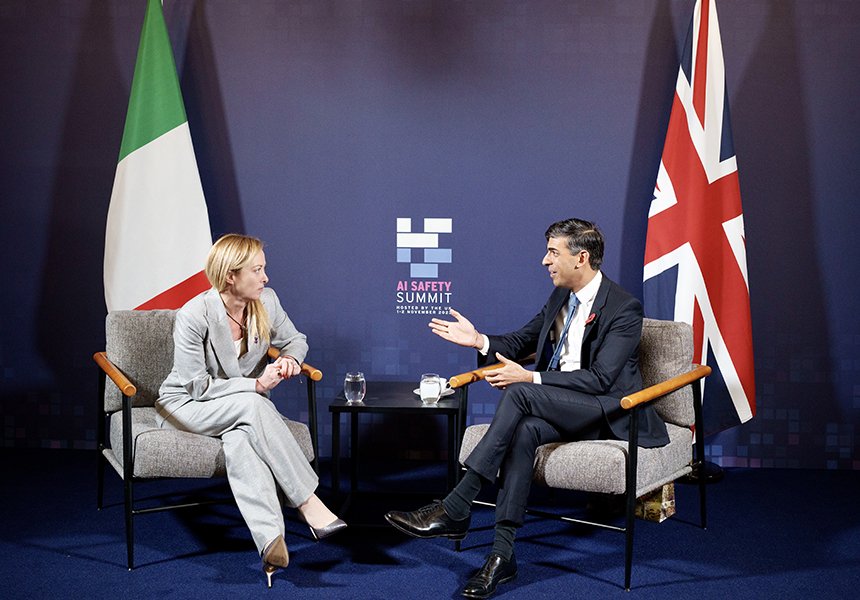 Vertice sulla sicurezza dell’intelligenza artificiale, incontro Meloni – Sunak – www.governo.it