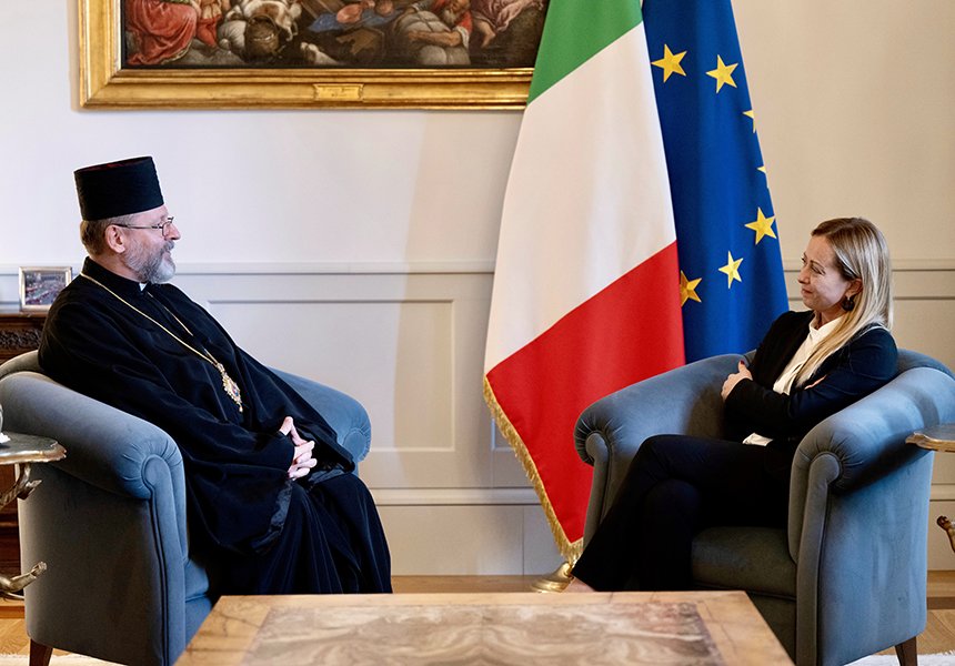 Incontro del Presidente Meloni con l’Arcivescovo Maggiore di Kyiv-Halyč – www.governo.it