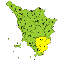 Maltempo, codice giallo per vento sui rilievi meridionali per sabato 16 dicembre 
						 – www.toscana-notizie.it