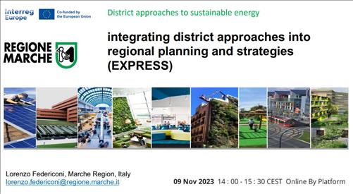 District approaches to sustainable energy: Key learnings – www.regione.marche.it