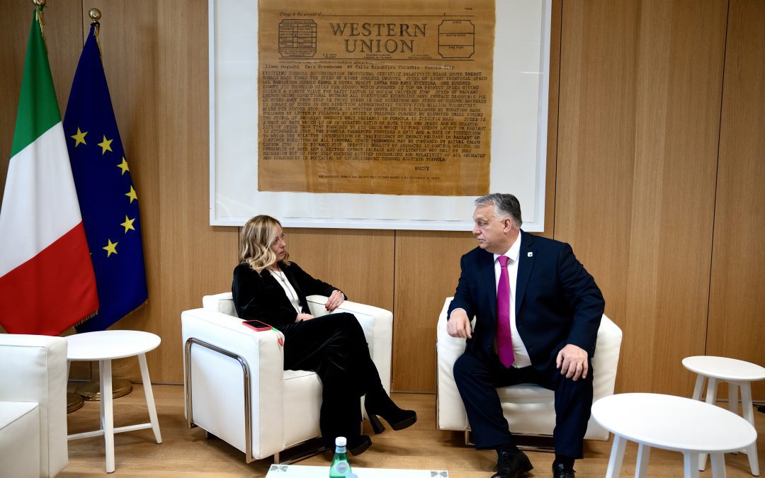 Consiglio europeo, il Presidente Meloni incontra Orbán – www.governo.it