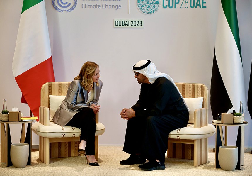 COP28, incontro con il Presidente degli Emirati Arabi Uniti – www.governo.it