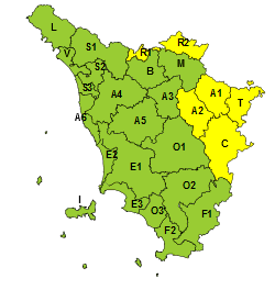 Codice giallo per ghiaccio il 7 dicembre nelle zone appenniniche nordorientali  
						 – www.toscana-notizie.it