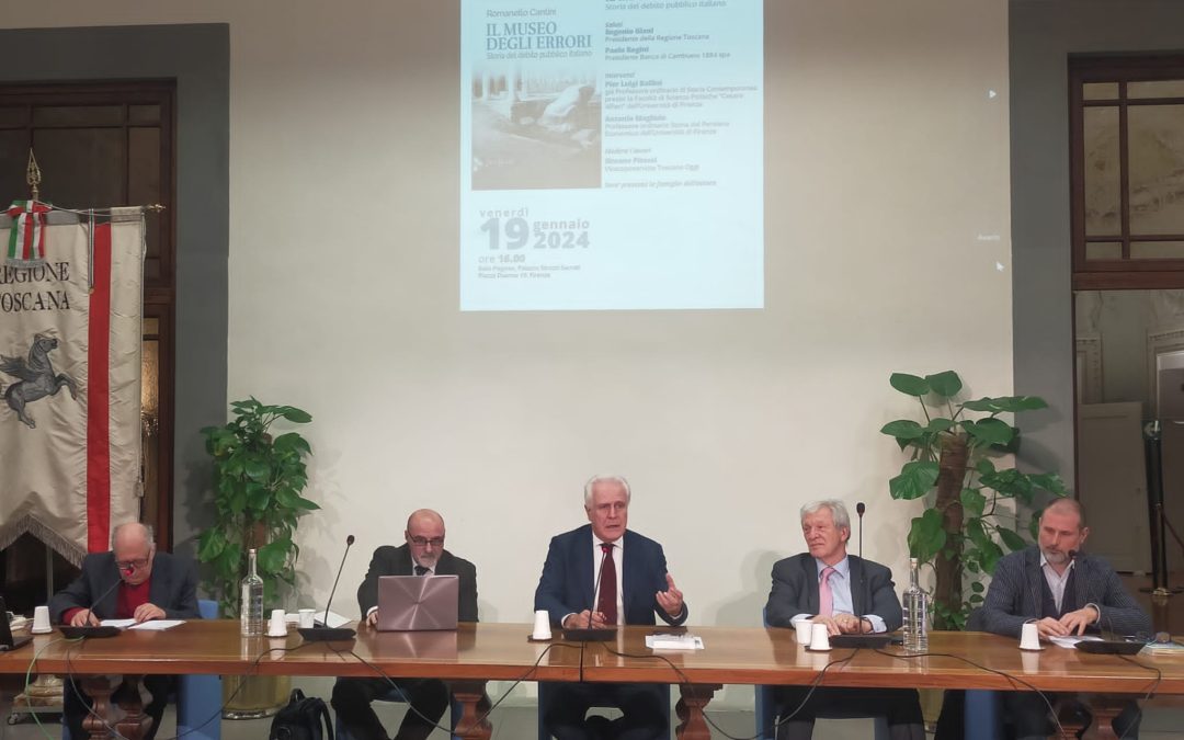 L’Italia e il debito pubblico, il libro testamento di Romanello Cantini 
						 – www.toscana-notizie.it