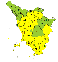 Maltempo, codice giallo per vento su zone meridionali fino a tutto il 20 gennaio 
						 – www.toscana-notizie.it