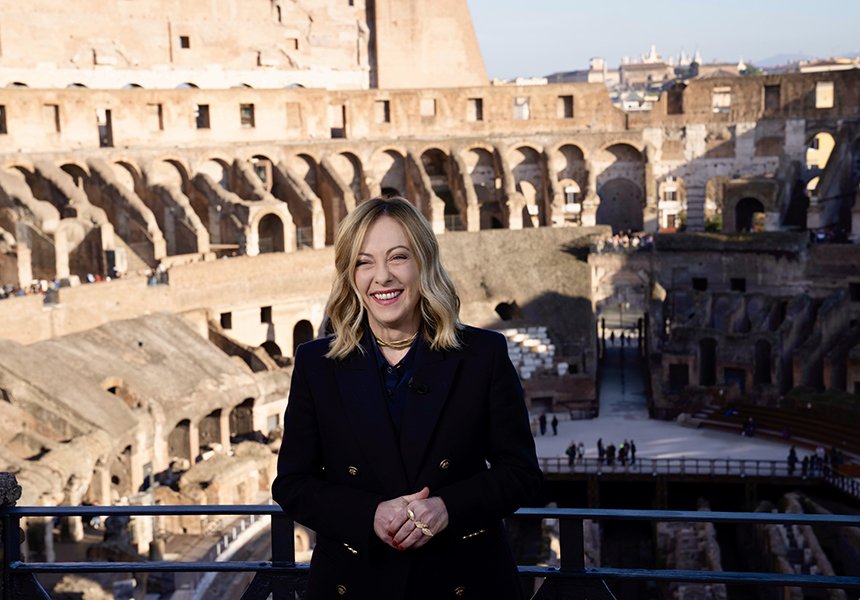 Colosseo, il Presidente Meloni in collegamento con la Missione Spaziale AX3 Voluntas – www.governo.it