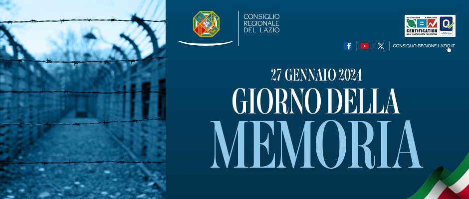 Consiglio Regionale del Lazio – Giorno della memoria – www.consiglio.regione.lazio.it