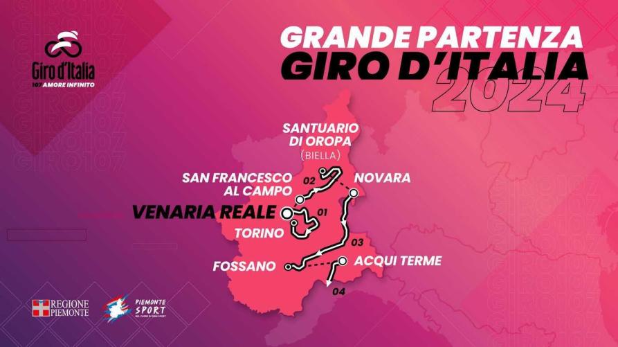 I monumenti delle tappe del Giro d’Italia pronti ad illuminarsi di rosa 
 – www.regione.piemonte.it