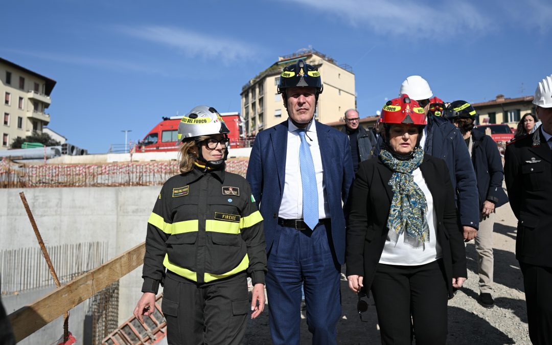 Crollo cantiere, sopralluogo del presidente Giani con la ministra Calderone 
						 – www.toscana-notizie.it