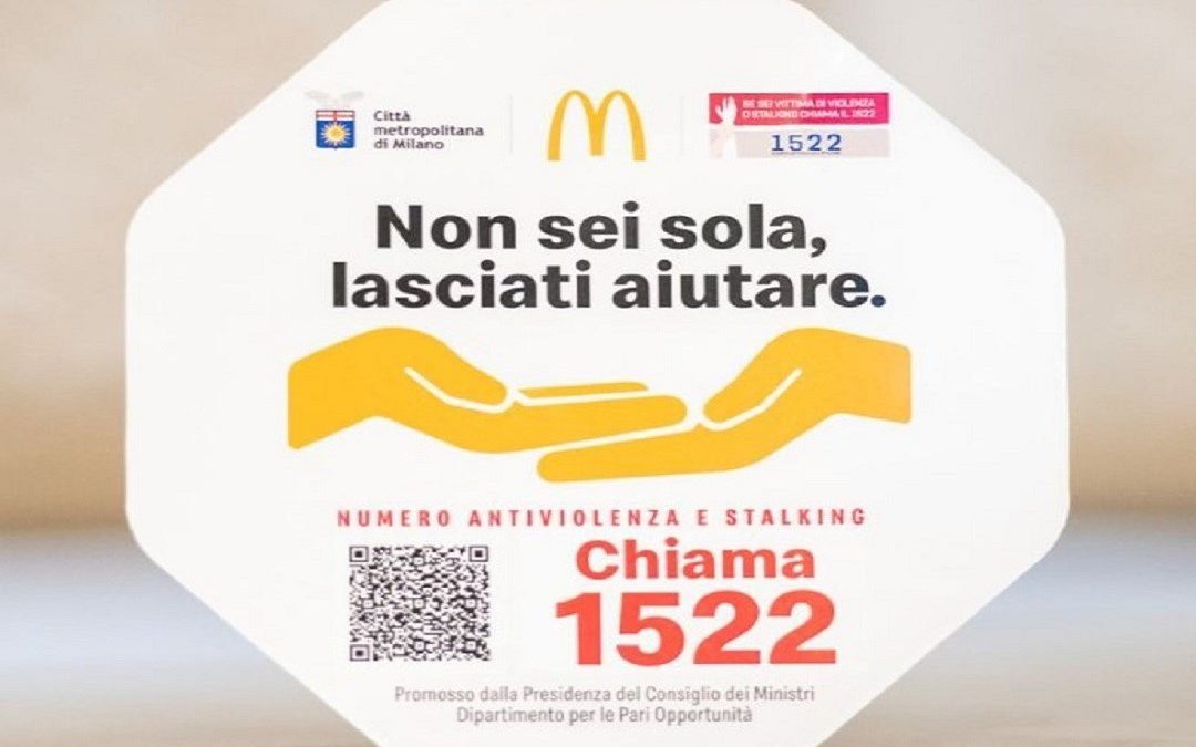 Violenza donne, adesivo con numero di telefono 1522 nei ristoranti per sos – www.lombardianotizie.online