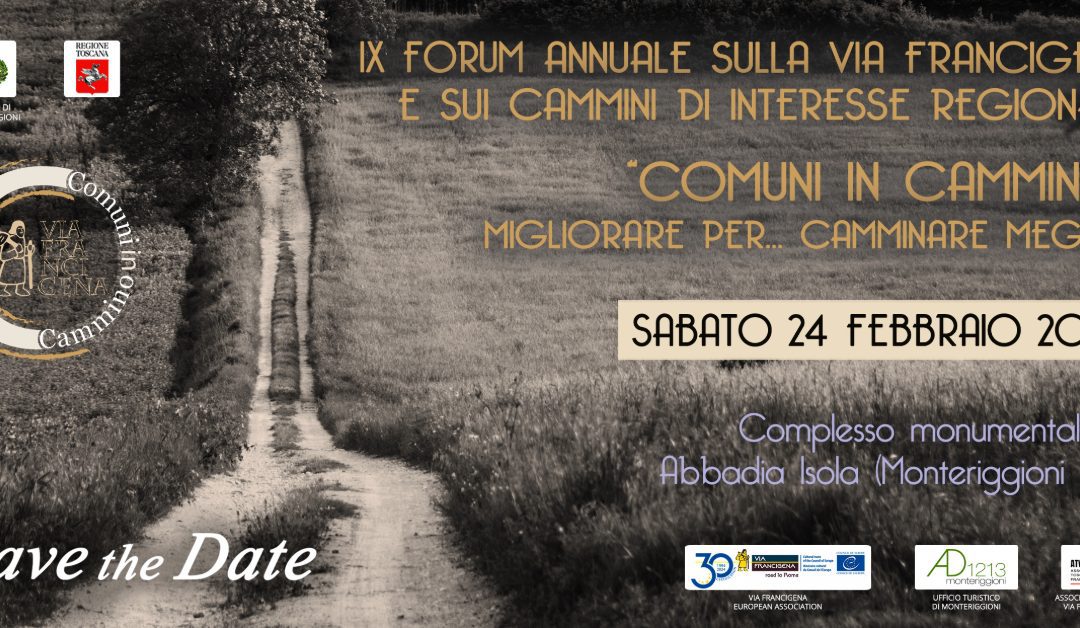 Comuni in cammino, a Monteriggioni il IX Forum annuale sulla Francigena  
						 – www.toscana-notizie.it