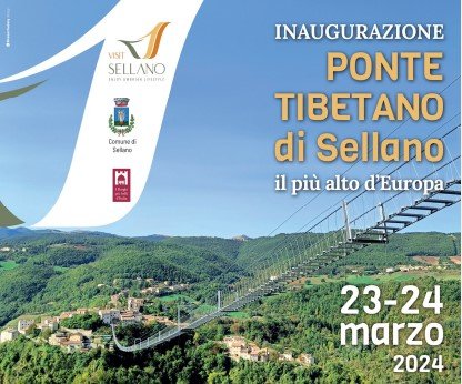 Ponte Tibetano di Sellano: inaugurazione sabato 23 marzo, conferenza stampa alle ore 10 e taglio del nastro – www.regione.umbria.it