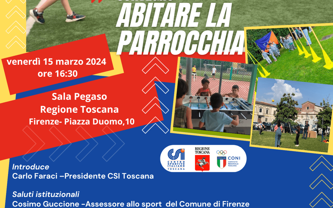 Sport e parrocchie, il presidente Giani al convegno in Sala Pegaso 
						 – www.toscana-notizie.it