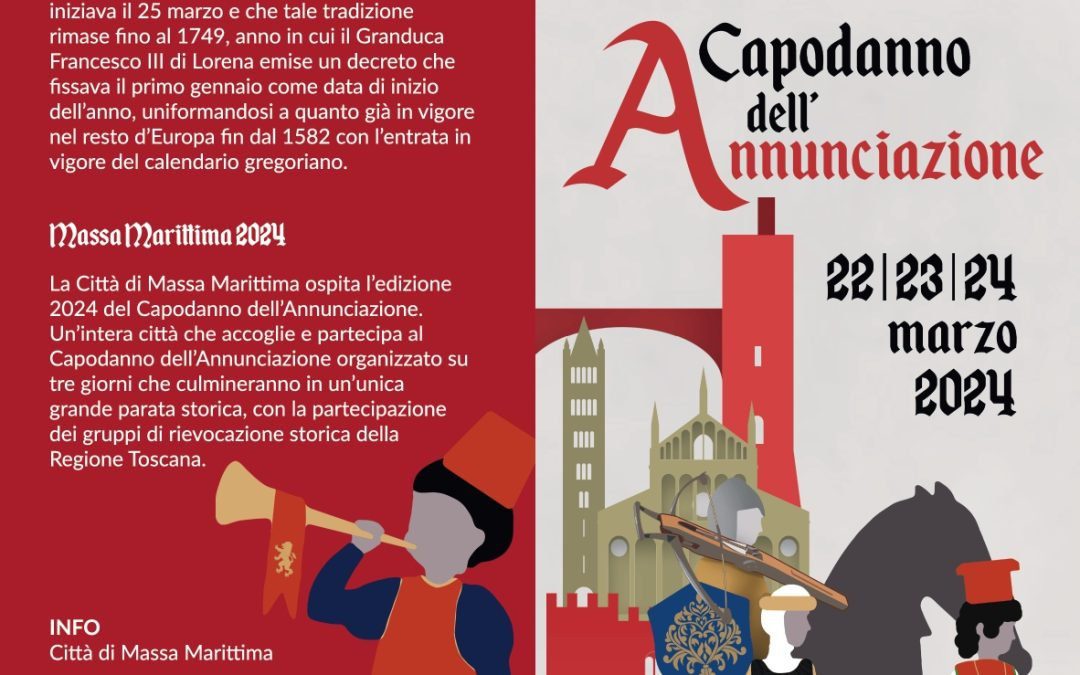 Capodanno dell’Annunciazione, Giani a Massa Marittima sabato 23 marzo  
						 – www.toscana-notizie.it