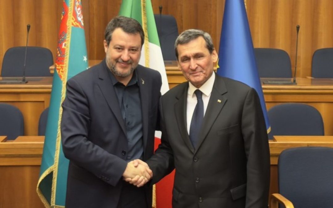 Incontro tra il Ministro Salvini e il Vicepresidente del Turkmenistan – www.mit.gov.it