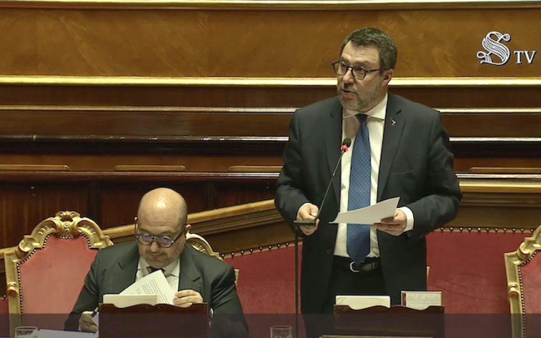 Question time: il ministro Salvini al Senato – www.mit.gov.it