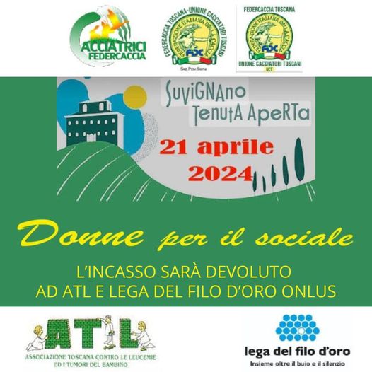 Domenica 21 aprile torna alla tenuta di Suvignano “Donne per il sociale”  
						 – www.toscana-notizie.it