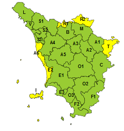 Codice giallo per vento e mareggiate, maltempo su parte della Toscana 
						 – www.toscana-notizie.it