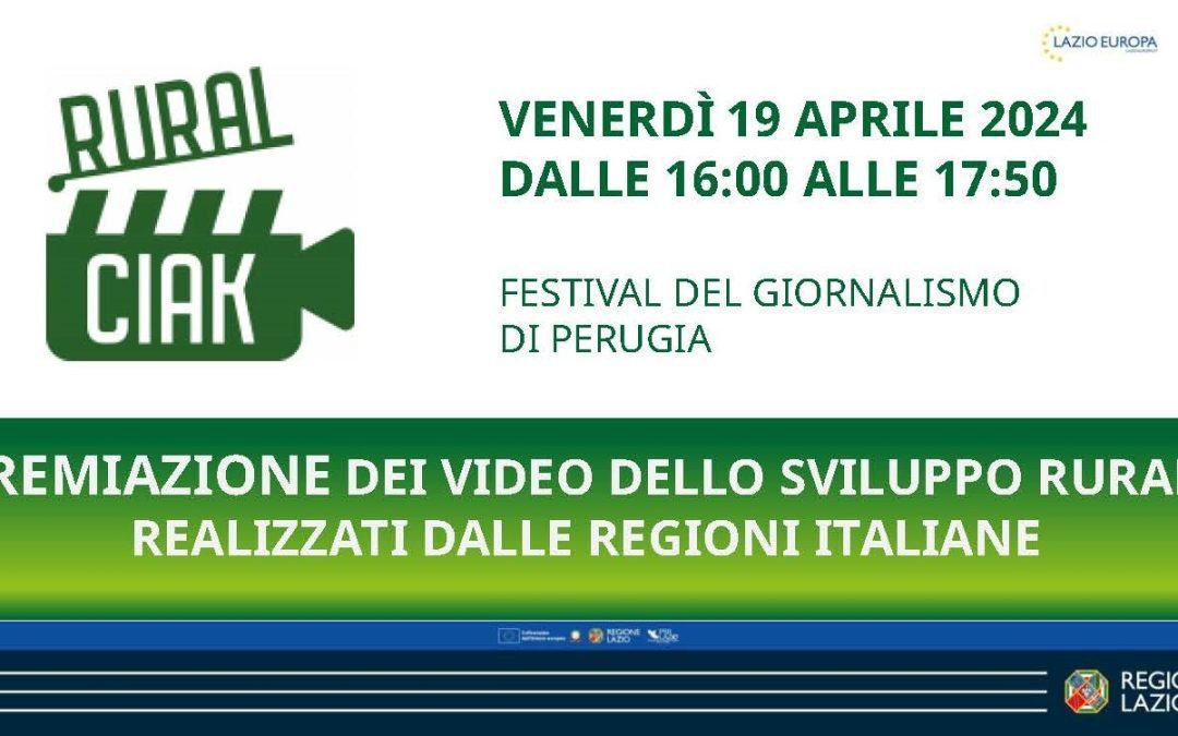 La Regione Lazio partecipa alla seconda edizione di RuralCiak – www.lazioeuropa.it