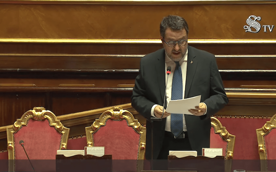 Senato: il ministro Salvini al Question Time – www.mit.gov.it