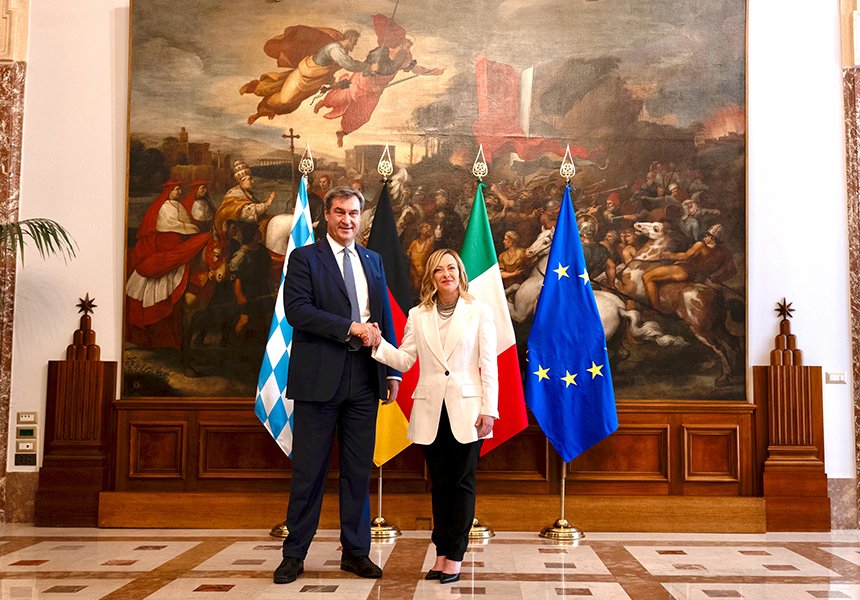 Incontro con il Presidente della Baviera – www.governo.it
