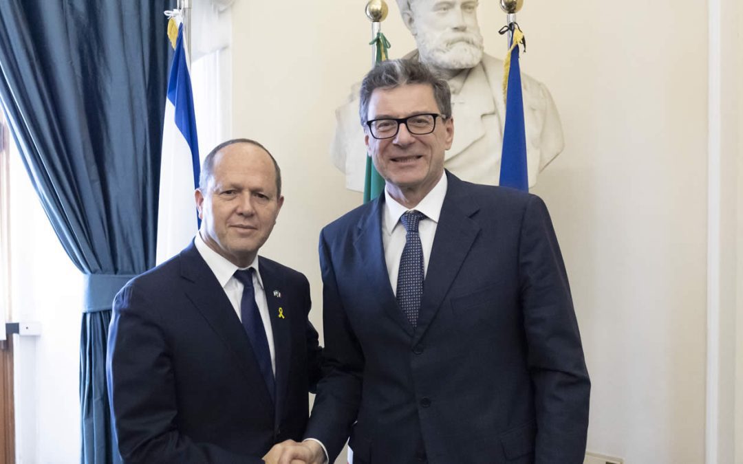 Giorgetti incontra al Mef il ministro economia israeliano Nir Barkat – www.mef.gov.it