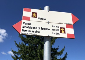 Cammino di San Benedetto, nuova segnaletica nel tratto umbro – www.regione.umbria.it
