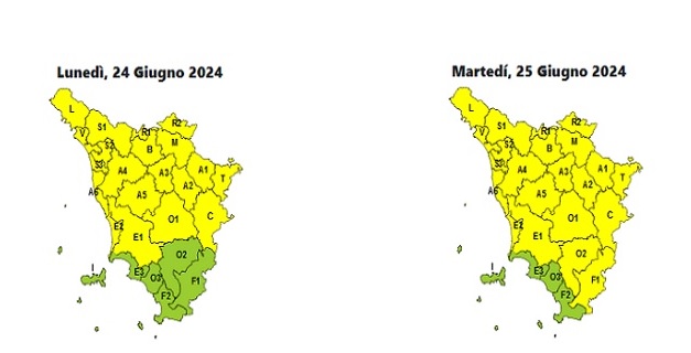 Maltempo, ancora codice giallo per forti temporali su gran parte della Toscana 
						 – www.toscana-notizie.it