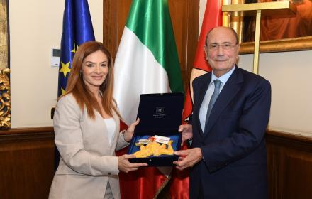 l presidente Renato Schifani riceve il ministro maltese all’Ambiente Miriam Dalli