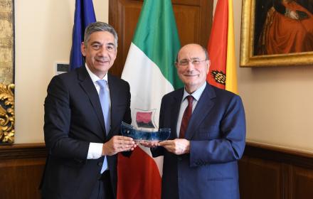 Palazzo d’Orléans, il presidente Schifani riceve l’ambasciatore di Cipro Christofides