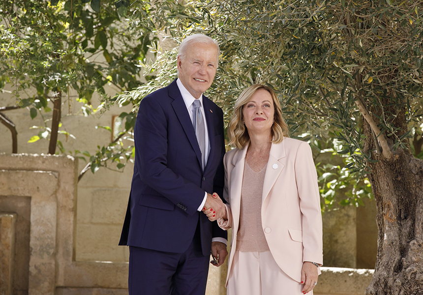 Vertice G7, incontro bilaterale Meloni – Biden – www.governo.it