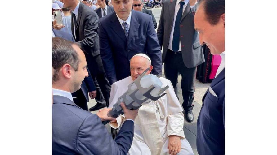 Benedetta da Papa Francesco la fiaccola delle Universiadi 2025 
 – www.regione.piemonte.it