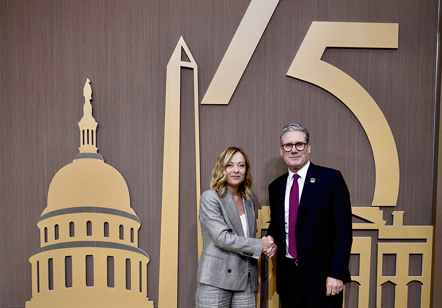 Vertice Nato, incontro Meloni – Starmer – www.governo.it