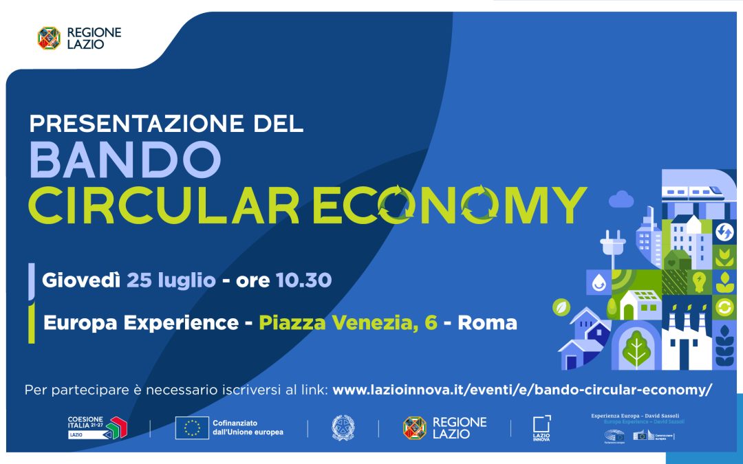 Presentazione del bando Economia Circolare – www.lazioeuropa.it