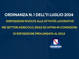 Emergenza caldo, Ordinanza n. 1/2024 rivolta alle attività lavorative nei settori agricolo, edile ed… – www.regione.campania.it