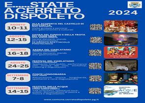 Calendario ricco di eventi a Cerreto di Spoleto, torna il Festival del Ciarlatano – www.regione.umbria.it