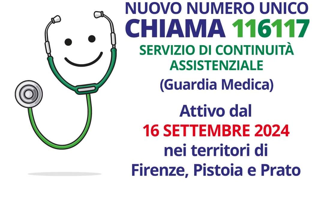 Da lunedì  16 settembre 116117 attivo a  Firenze, Prato e Pistoia  
						 – www.toscana-notizie.it