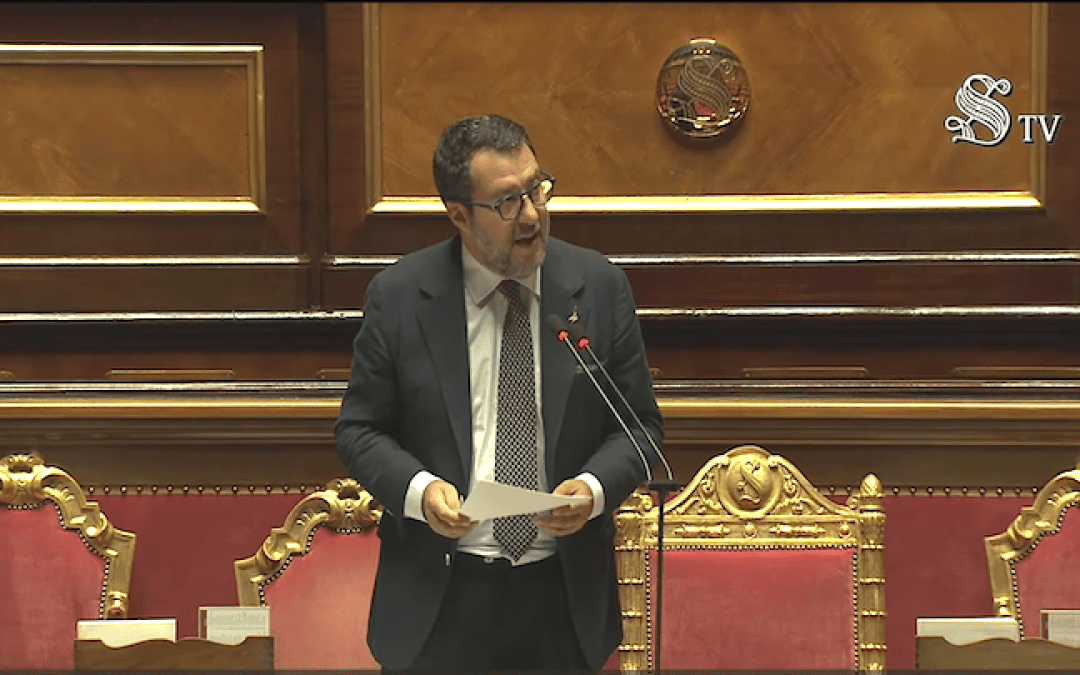 Senato della Repubblica: Salvini al question time – www.mit.gov.it