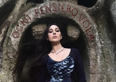 Monica Bellucci a Bomarzo per la cover di Vogue – – www.visitlazio.com