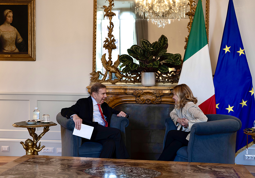 Il Presidente Meloni incontra González Urrutia, premio Sakharov per la libertà di pensiero – www.governo.it